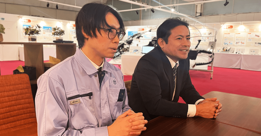 Discussing the potential of fluorine gas surface treatment technology with Kazutaka Mori, Department Manager, and Hiroyuki Kakiuchi, Researcher, at Takamatsu Teisan’s F2 Technology Center.-NEWS | NEWS